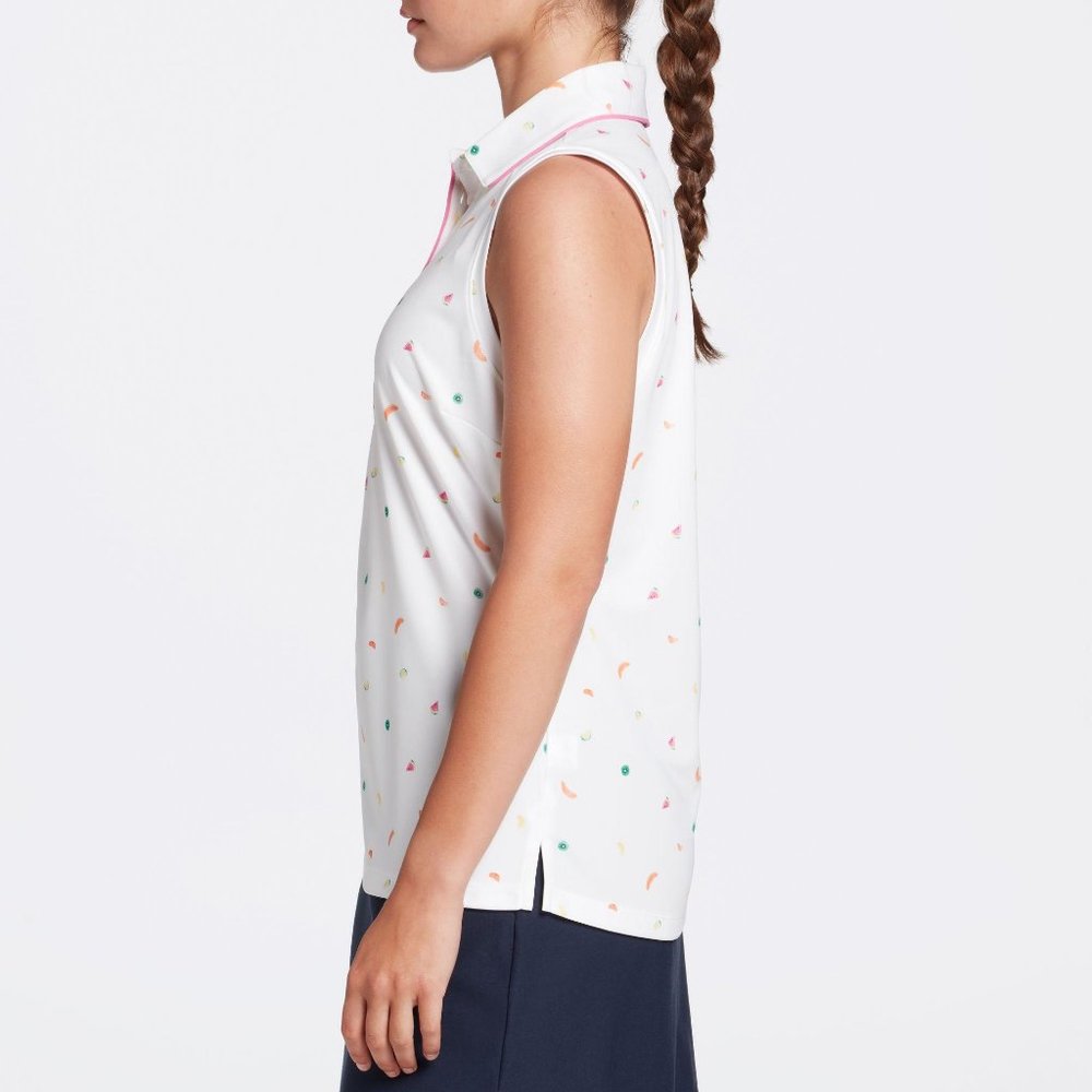 NWT Lady Hagen Women's Piped Sleeveless Golf Polo - Picture 4 of 4